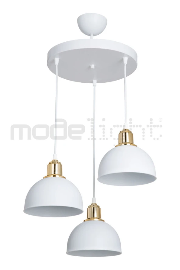 Modelight BELLA 3LÜ AVİZE BEYAZ SALON-OTURMA ODASI-ÇOCUK ODASI-YEMEK-YATAK ODASI--ANTRE-MUTFAK - Resim 3