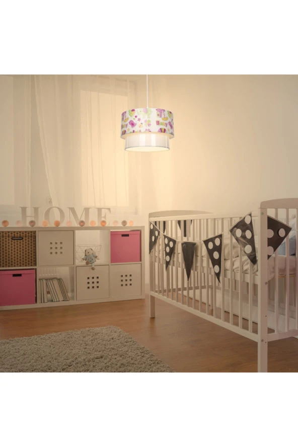 Modelight Deko Sarkıt Pembe Baby Bebek Çocuk Oda Aydınlatma - Resim 3