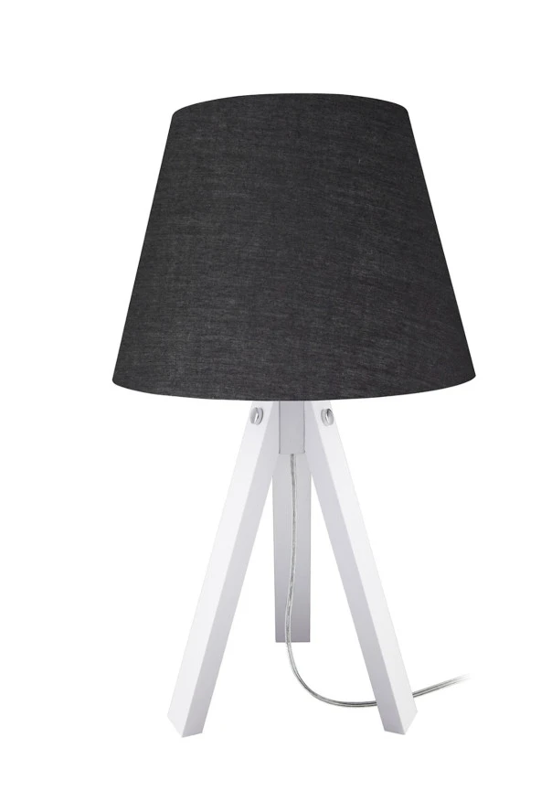 Modelight Deko Abajur Beyaz Ayak / Siyah Şapka ürün görseli