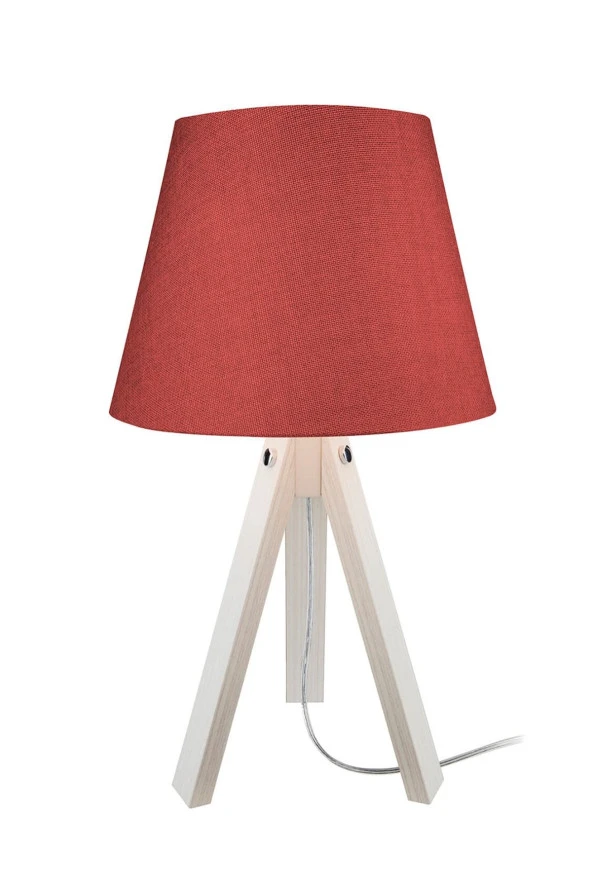 Modelight Deko Abajur Krem Ayak / Bordo Şapka - Resim 2