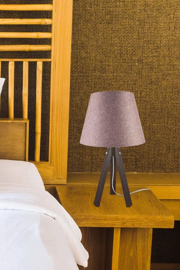 Modelight Deko Abajur Ceviz Ayak Gülkurusu Şapka - Resim 3