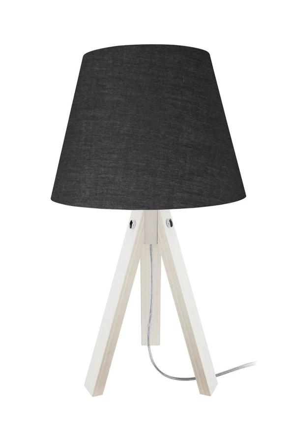 Modelight Deko Krem Ayak Siyah Şapka Abajur ürün görseli