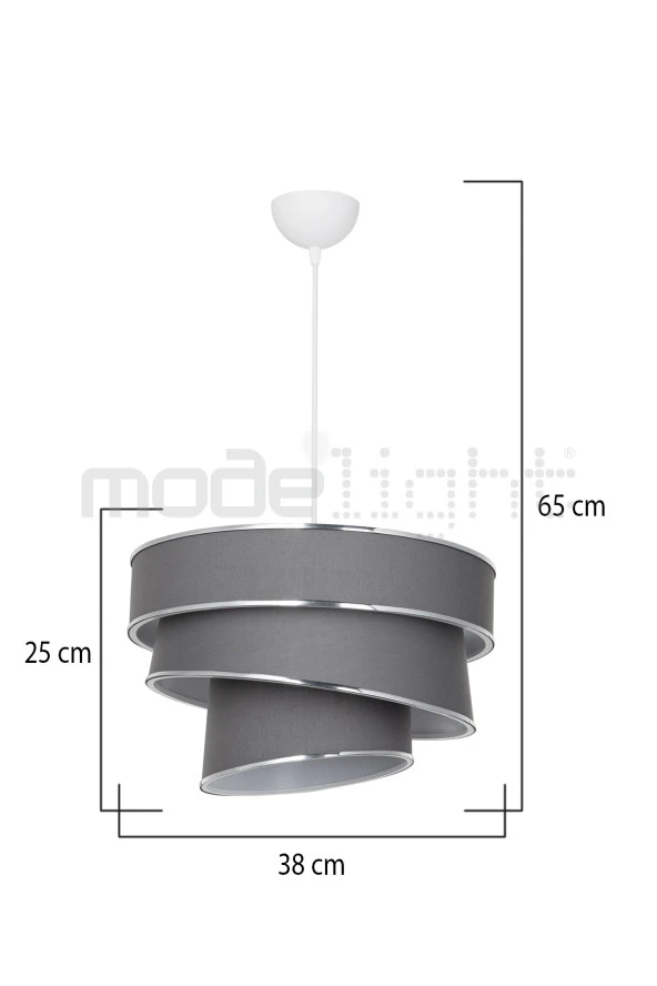 Modelight DORYA SARKIT KOYU GRİ-KROM EKAMELİ SALON-OTURMA ODASI-ÇOCUK ODASI-YEMEK-YATAK ODASI--ANTRE-MUTFAK - Resim 4