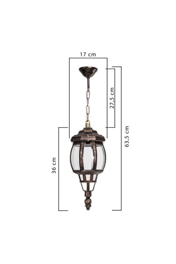 Modelight Dış Mekan Sekizgen Sarkıt - Resim 2