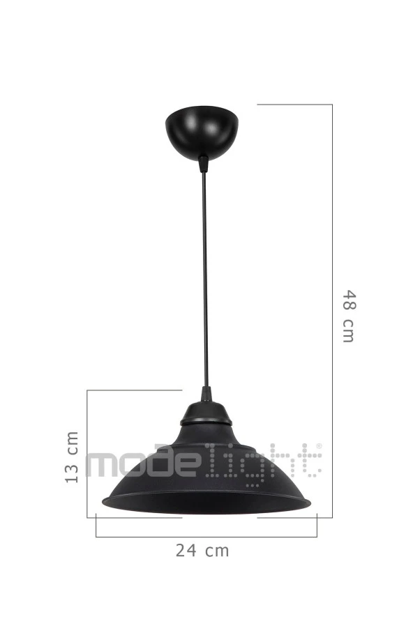 Modelight Doha Metal Sarkıt Siyah - Resim 3