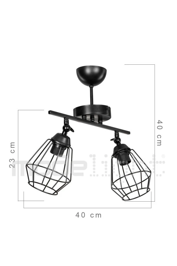 Modelight Ekinoks 2li Avize - Resim 4