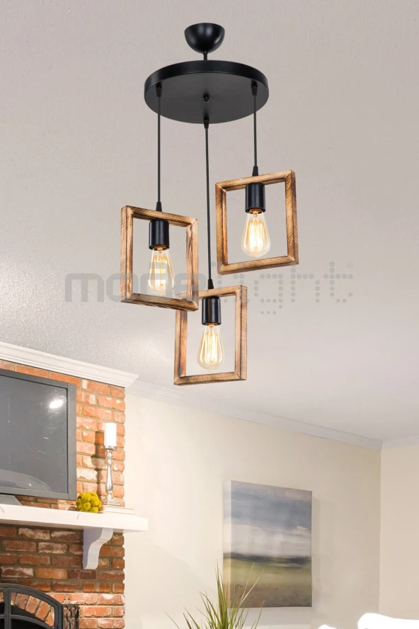 Modelight Fila 3lü Çember Avize