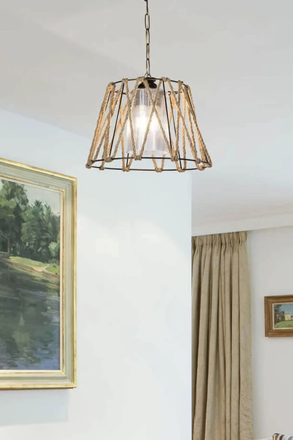 Modelight Gezegen Tekli Optik Şeffaf Camlı Avize ürün görseli