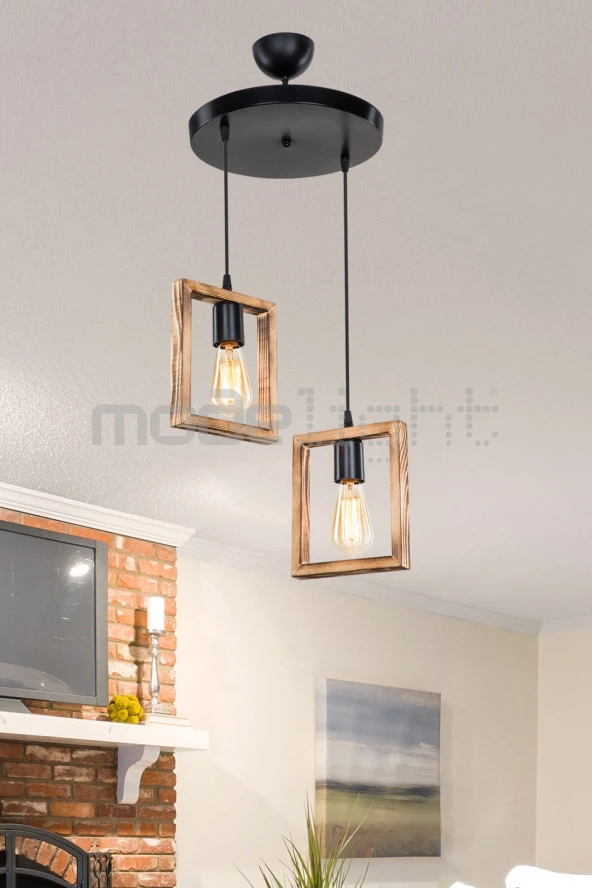 Modelight Fila 2li Sıralı Avize - Resim 2