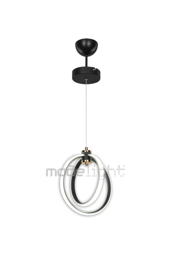 Modelight Felicia Tekli Led Avize Siyah - Resim 2