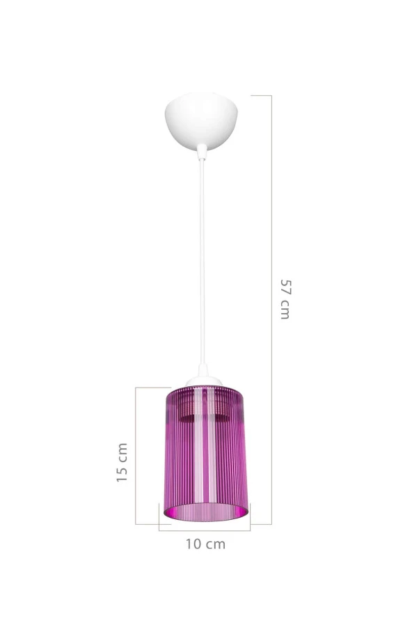 Modelight Fuşya Optik Promo Sarkıt - Çift Ampul Görünümlü - Resim 4