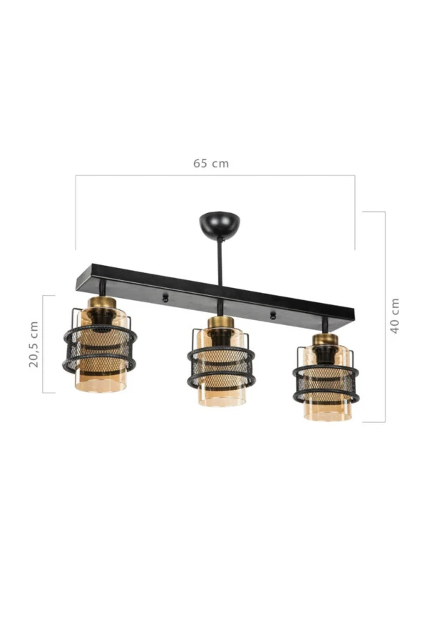 Modelight Grande 3Lü Sıralı Avize ürün görseli