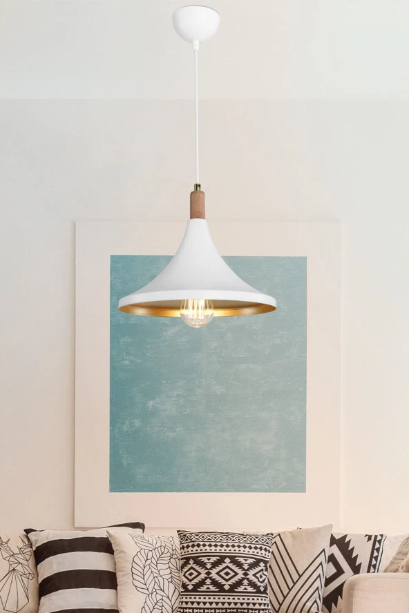 Modelight Kano Tekli Sarkıt Beyaz ürün görseli