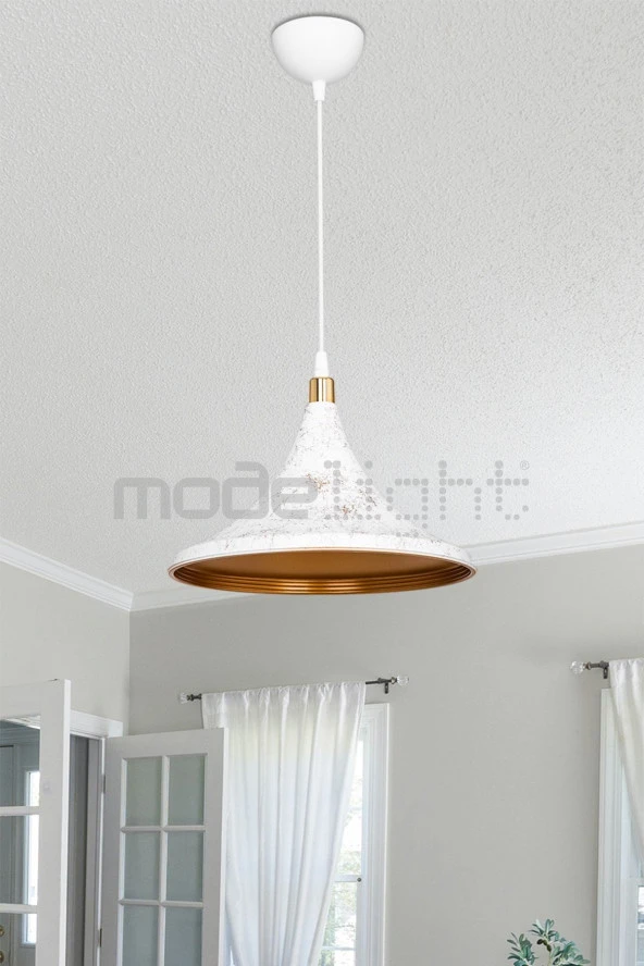 Modelight Kalyon Sarkıt Beyaz - Resim 3