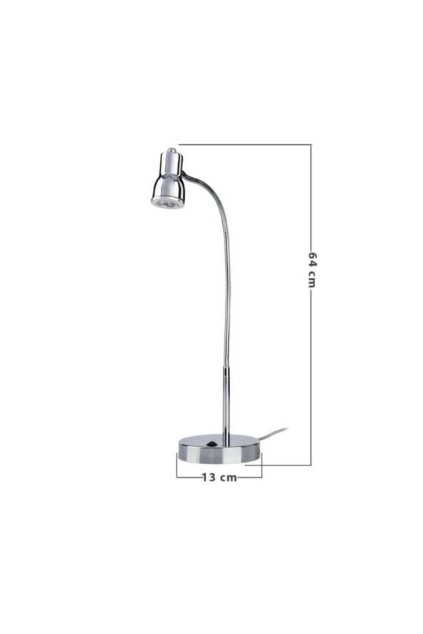 Modelight Kitap Okuma Lambası Krom - 3