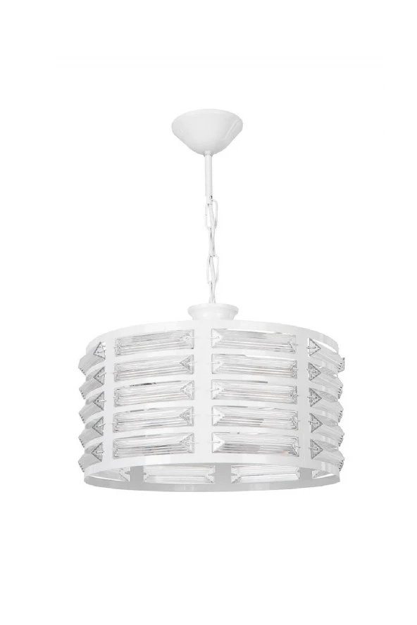 Modelight Kuzey 3’Lü Yuvarlak Beyaz Avize - Resim 3