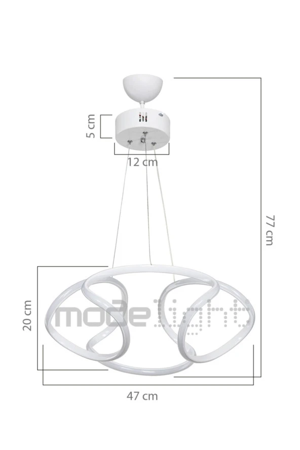 Modelight Kleopatra Led Avize - Resim 3