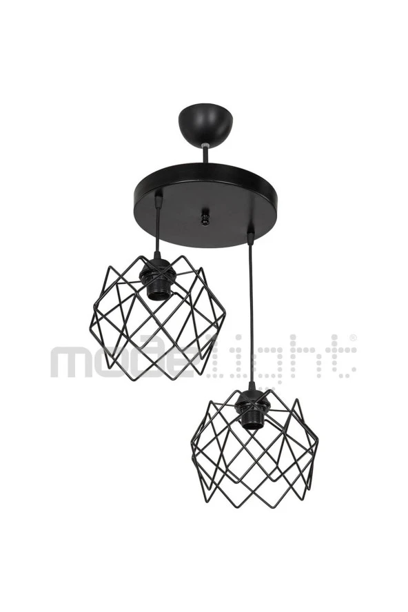 Modelight Koza 2li Çember Sarkıt Salon-oturma Odası-çocuk Odası-yatak Odası-yemek Odası-antre-mutfak - Resim 2