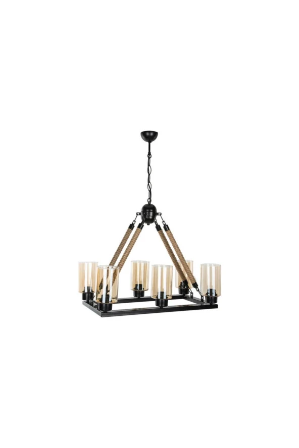 Modelight Lotus 6'Lı Dikdörtgen Avize Asz.0684