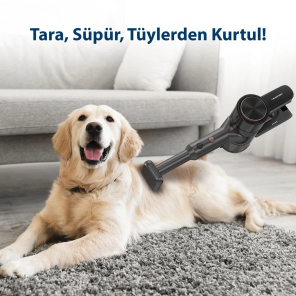 Blaupunkt A25T Şarjlı Vacumaster Kablosuz Dikey Süpürge 300W Siyah - 4