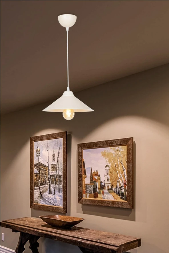 Modelight Maya Tekli Sarkıt Krem - Resim 3