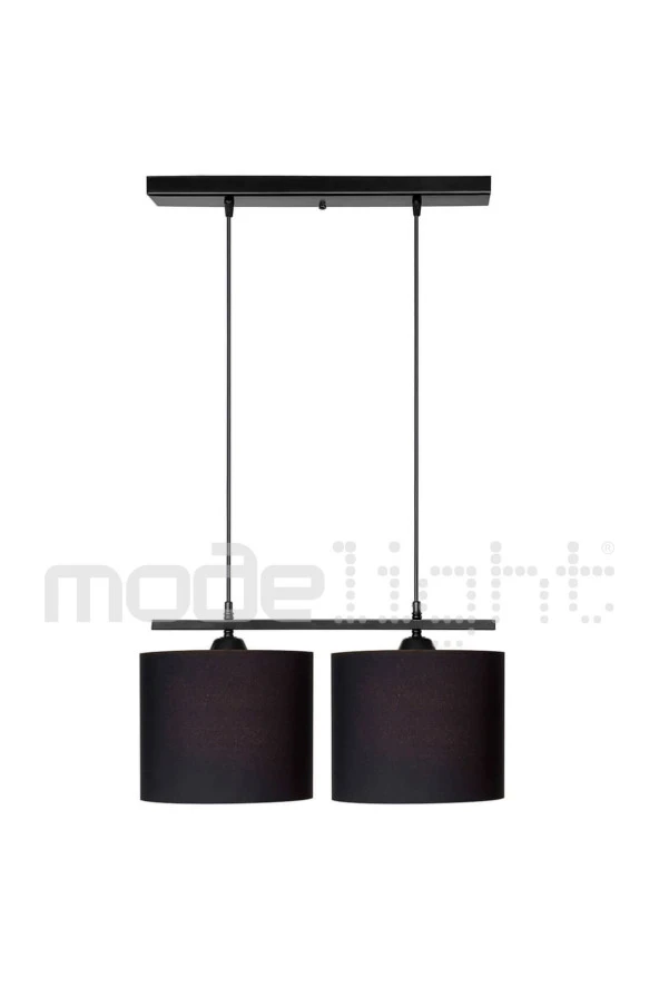 Modelight Medusa Siyah 2li Sıralı Avize - Resim 2