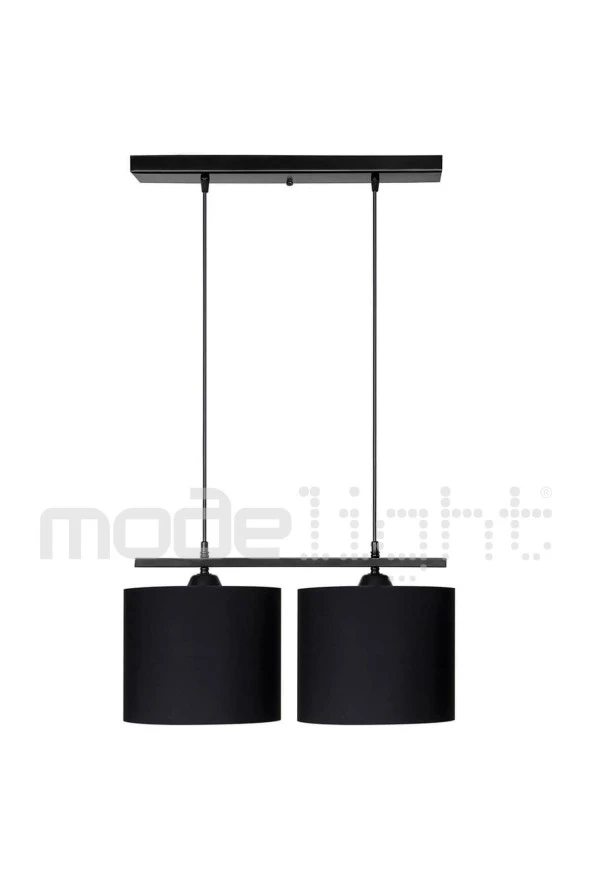 Modelight Medusa Siyah 2li Sıralı Avize - Resim 3