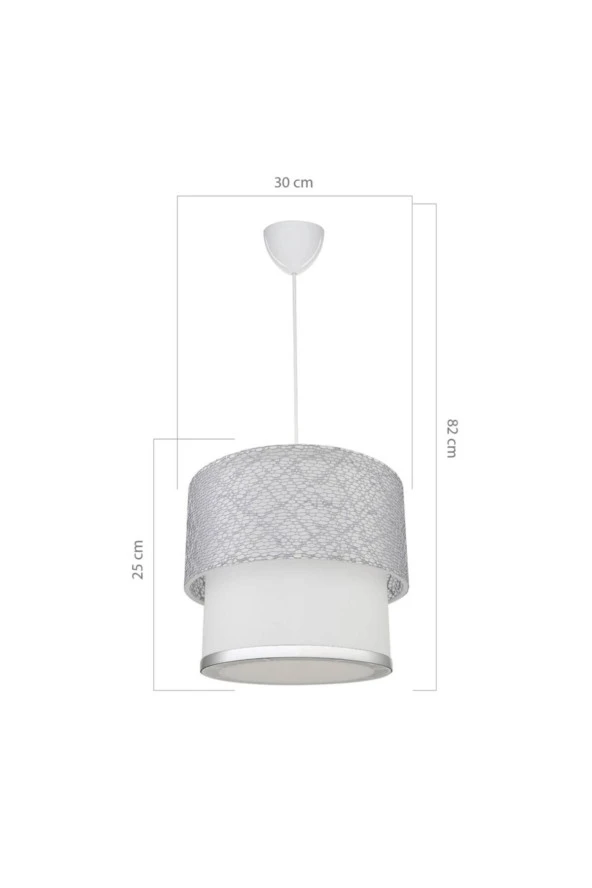 Modelight Monte Tekli Gri Sarkıt - Resim 4