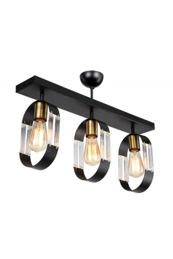 Modelight Nova 3'lü Sıralı Avize (Plafonyer) - Resim 4