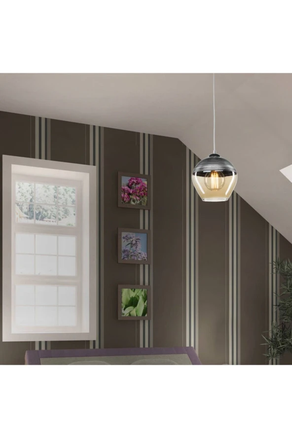 Modelight Neptün Tekli Sarkıt Gri ürün görseli