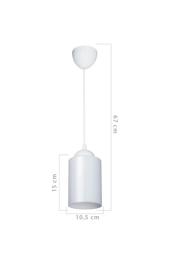 Modelight Opal Optik Promo Sarkıt -  Çift Ampul Görünümlü Cam - Resim 4