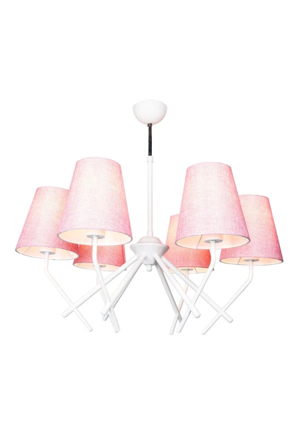 Modelight Örümcek 6'Lı Beyaz Avize Mdl.2727 ürün görseli