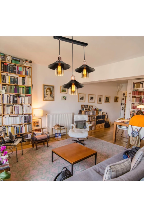 Modelight Patnos 3lü Sıralı Avize - Resim 3