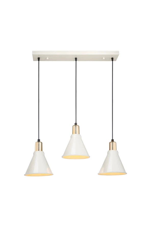 Modelight Porto 3'lü Sıralıavize Krem - Resim 2