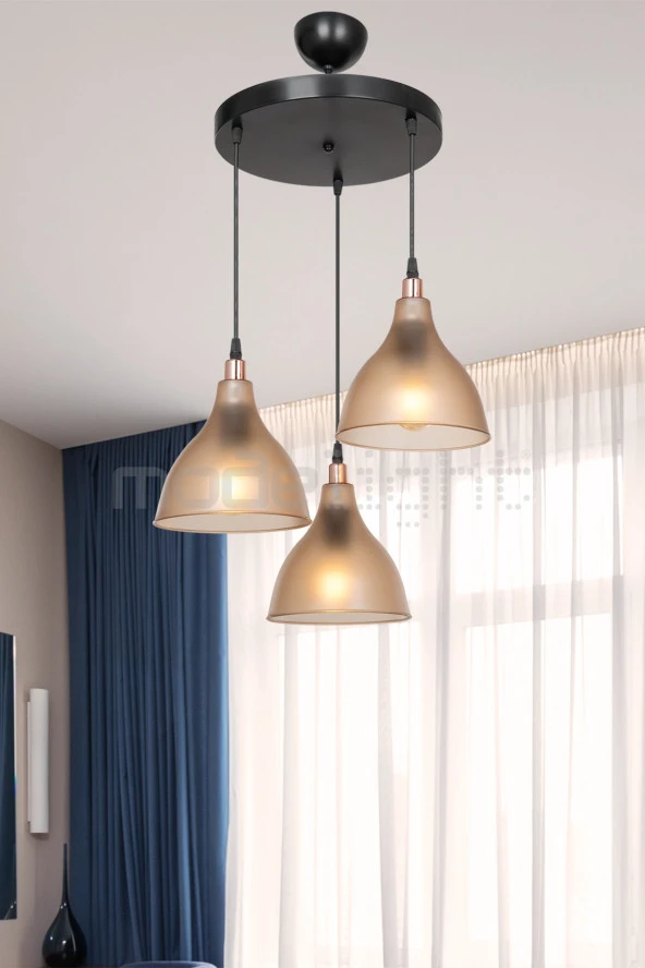 Modelight RONDA 3LÜ ÇEMBER AVİZE BAL SALON-OTURMA ODASI-ÇOCUK ODASI-YATAK ODASI-YEMEK ODASI-ANTRE-MUTFAK ürün görseli