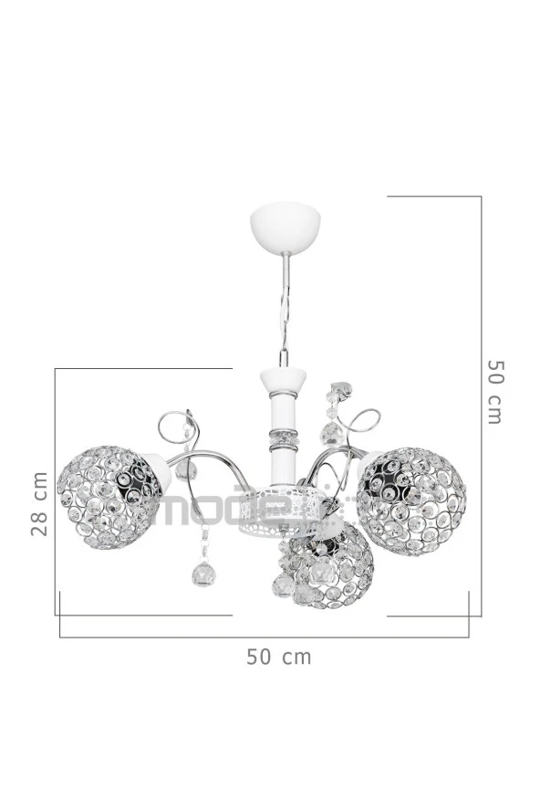 Modelight Samatya 3lü Avize - Resim 3