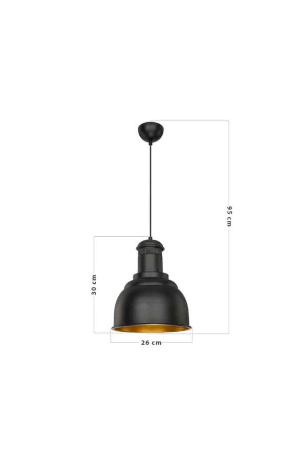 Modelight Santral Sarkıt - Siyah - Resim 5