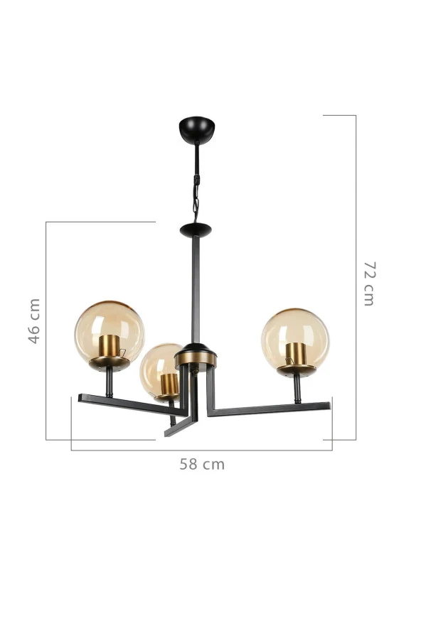 Modelight Sandero 3’Lü Avize - Resim 4