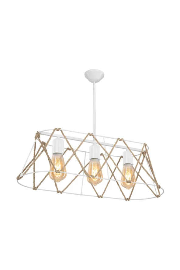 Modelight Selva 3lü Sıralı Sarkıt Beyaz-asz.1032 - Resim 4