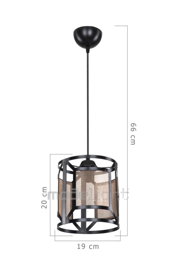 Modelight Seda Tekli Sarkıt Siyah - Resim 4