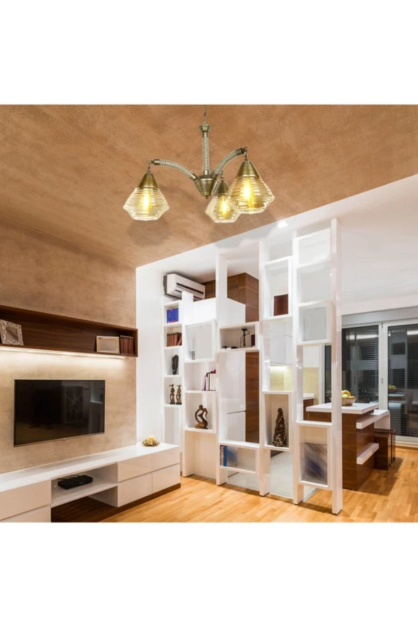 Modelight Şakül Avize 3'Lü Eskitme ürün görseli