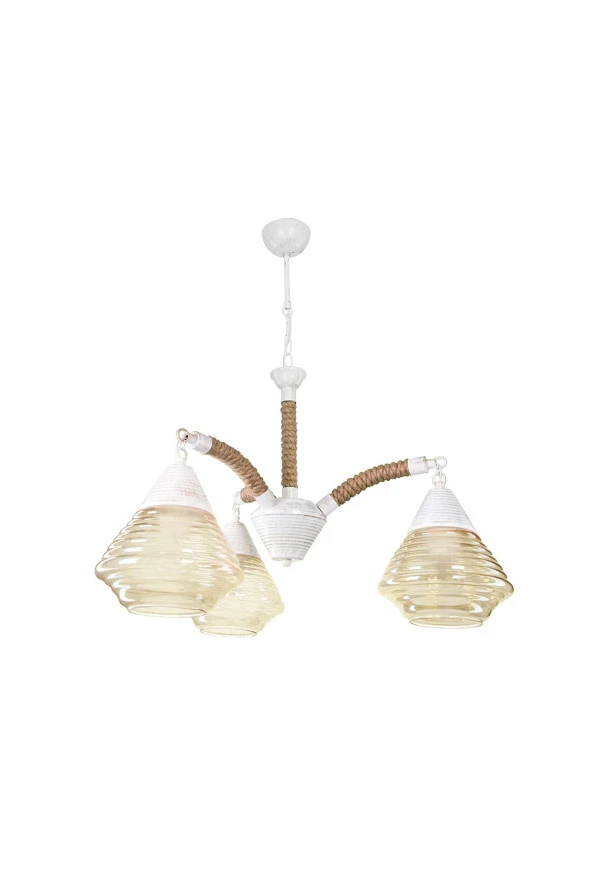 Modelight Şakül Avize 3'lü Beyaz Mdl.2989 ürün görseli