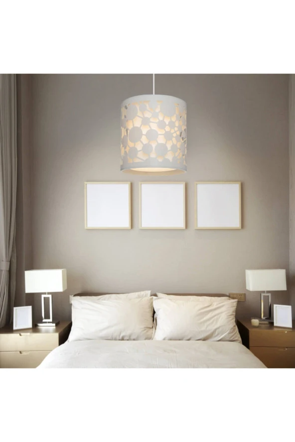 Modelight Sümer Tekli Sarkıt Beyaz - Resim 3