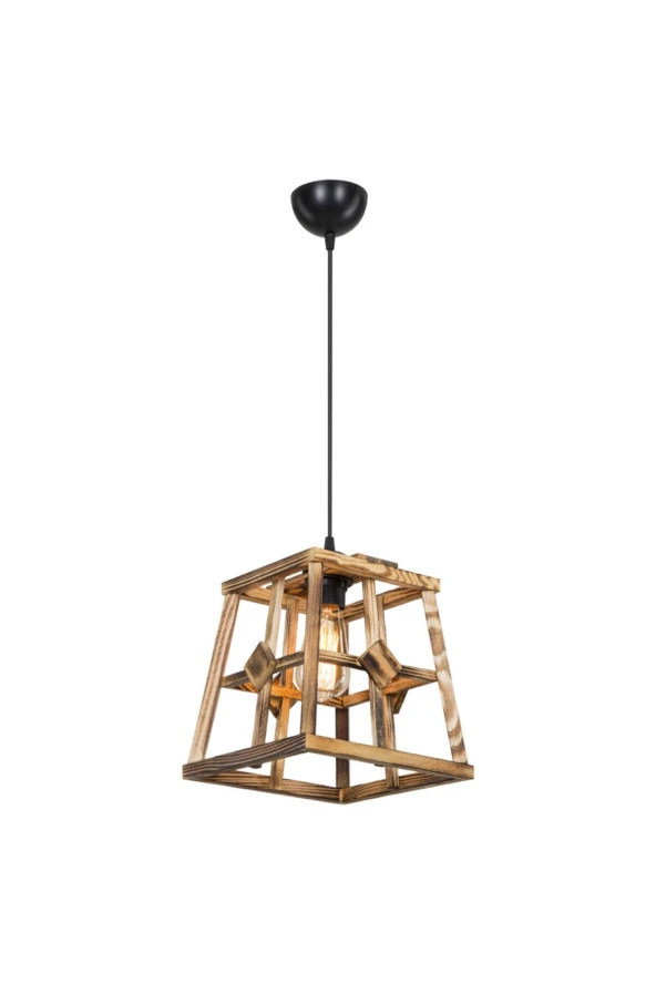 Modelight Soma Tekli Ahşap Sarkıt - Resim 3