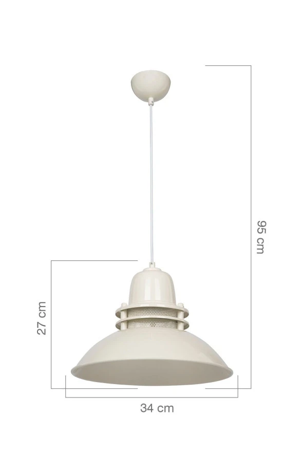Modelight Tales Tekli Sarkıt - Krem - Resim 3
