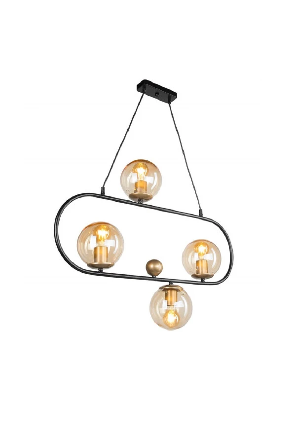 Modelight Tabal 4’Lü Avize Siyah - 2