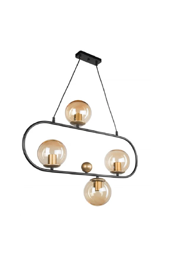 Modelight Tabal 4’Lü Avize Siyah - 3