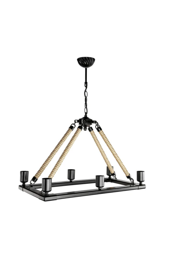 Modelight Tari 6'lı Dikdörtgen Avize Asz.0866