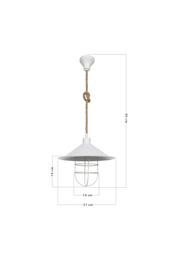 Modelight Tekli Beyaz Bulut Sarkıt - 2