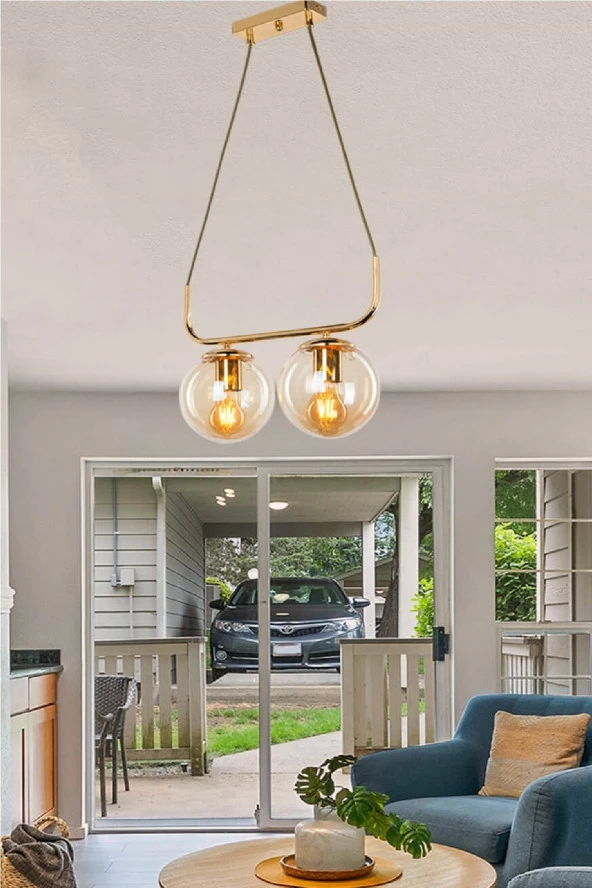 Modelight Terena 2’Li Sıralı Sarkıt Gold ürün görseli